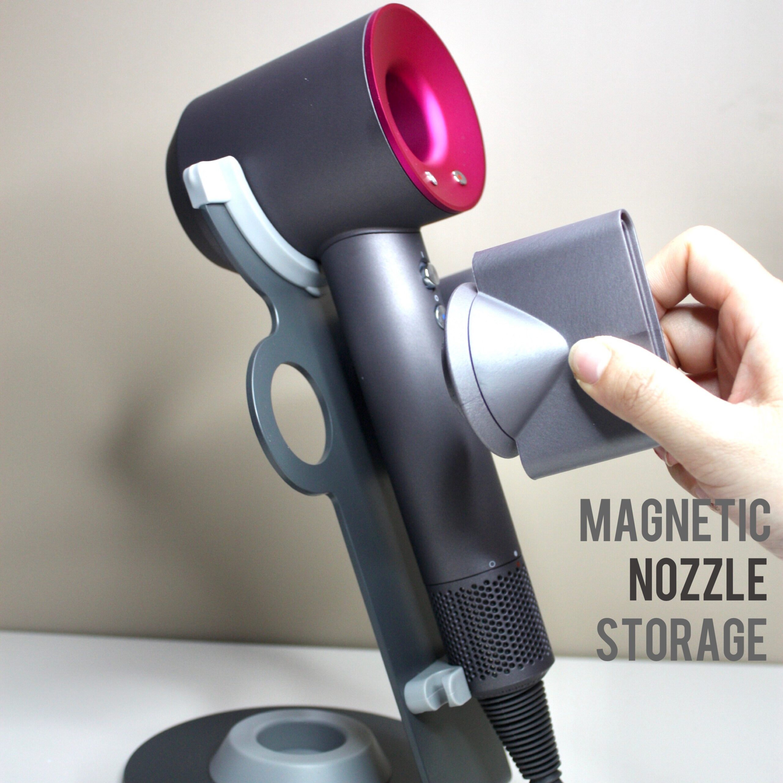 Stand Holder Bracket For Dyson Supersonic Hairdryer Aluminum Magnetic Nozzles Storage Rack For Dyson Hairdryer Stand Holder Stand Holder Bracket For Dyson Supersonic Hairdryer Aluminum Magnetic Nozzles Storage Rack For Dyson Hairdryer Stand Holder