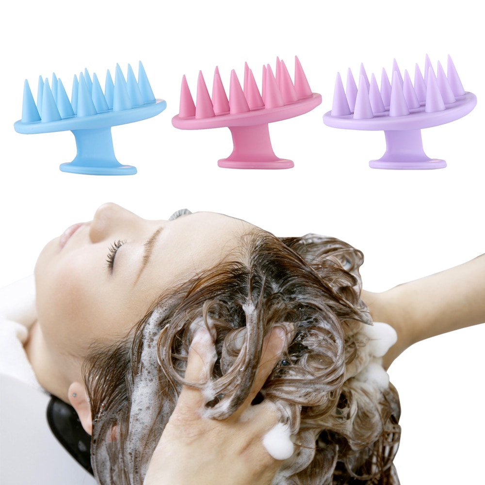 Silicone shampoo scalp hair massager shampoo massage comb bath massage brush scalp massager hair shower brush comb care tool Silicone shampoo scalp hair massager shampoo massage comb bath massage brush scalp massager hair shower brush comb care tool