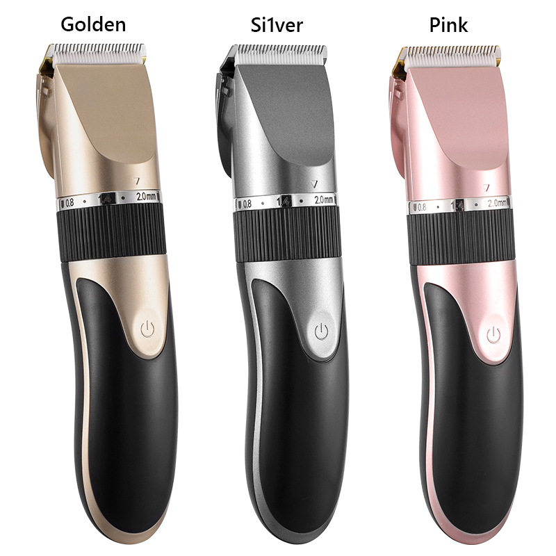 Professional Hair Clipper Men's Barber Beard Trimmer Rechargeable Hair Cutting Machine Ceramic Blade Low Noise Adult Kid Haircut