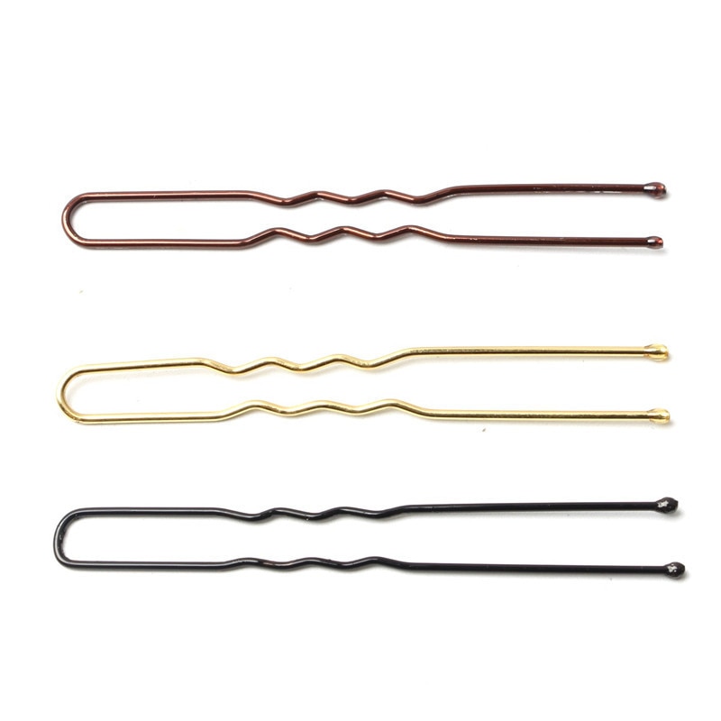 50 Pcs/Bag 5/6/7cm U Shaped Alloy Hairpins Waved Hair Clips Simple Metal Bobby Pins Barrettes Bridal Hairstyle Tools Hair Pins 50 Pcs/Bag 5/6/7cm U Shaped Alloy Hairpins Waved Hair Clips Simple Metal Bobby Pins Barrettes Bridal Hairstyle Tools Hair Pins