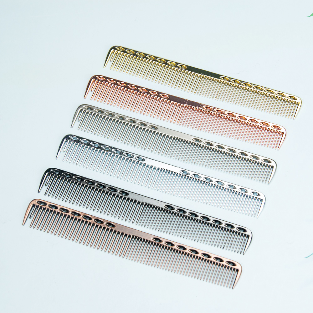 Space Aluminuml Hair Comb Pro Hairdressing Combs расческа для волос Hair Cutting Dying Hair Brush Barber Tools Salon Accessaries