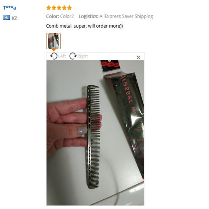 Space Aluminuml Hair Comb Pro Hairdressing Combs расческа для волос Hair Cutting Dying Hair Brush Barber Tools Salon Accessaries