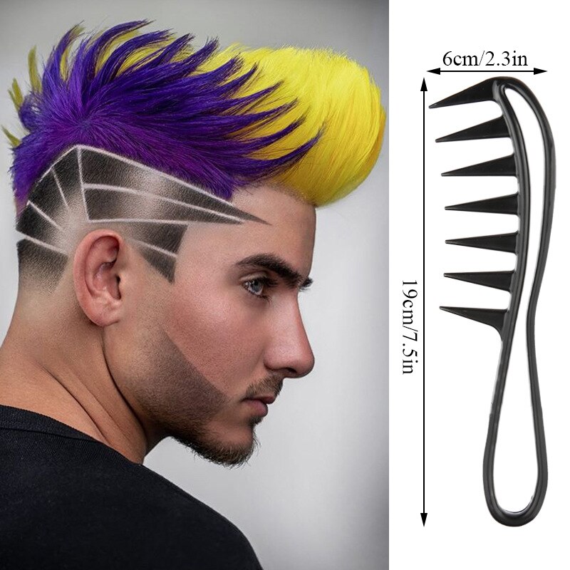 Free Shipping Wide Tooth Shark Plastic Comb Curly Hair Salon Hairdressing Comb Massage For Hair Styling Tool for Curl Hair