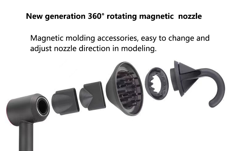Super Hair Dryer Attachments High Quality Nozzle for Dyson HairDryer Magnetic Suction Universal Diffuser Collecting Smooth