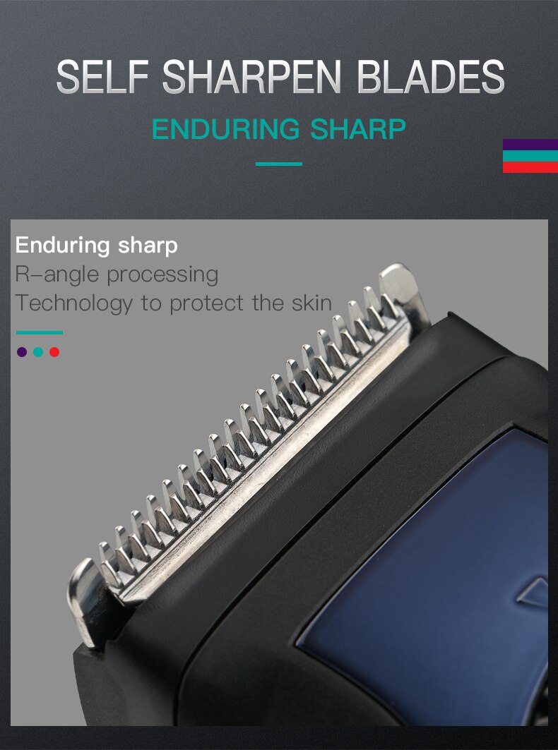Professional Digital LCD Display Adjustable Beard Trimmer For Men Rechargeable Hair Trimmer 1-20mm Electric Hair Cutter Machine