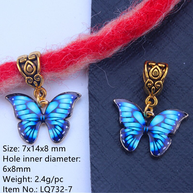 Braid Decorative Hair Rings Headdress Alloy Butterfly Pendant African Braid French Twist Hair Accessories Hair Braiding Tool Braid Decorative Hair Rings Headdress Alloy Butterfly Pendant African Braid French Twist Hair Accessories Hair Braiding Tool