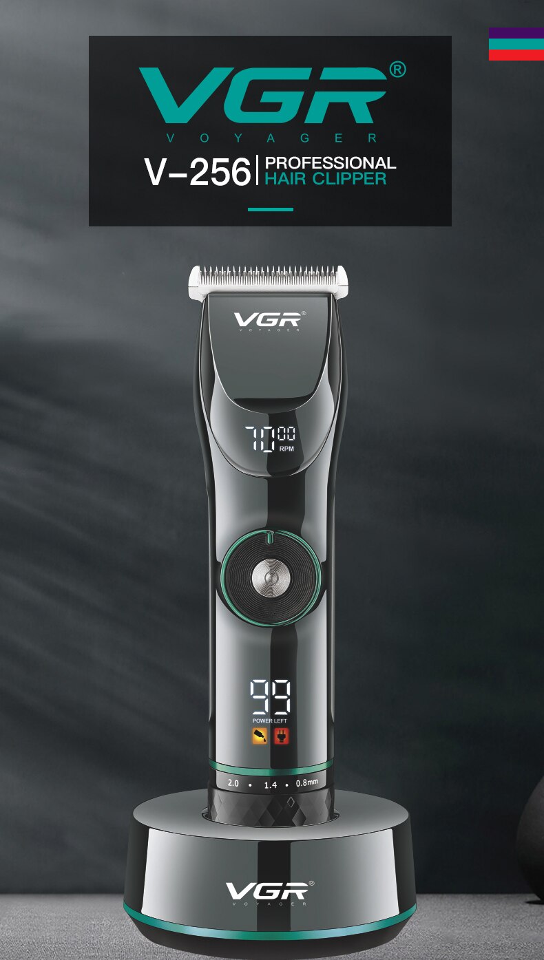 Professional Cordless 15 Speed Adjustable Hair Trimmer For Men Beard Hair Clipper Electric Hair Cutting Machine Barber Shop Kit
