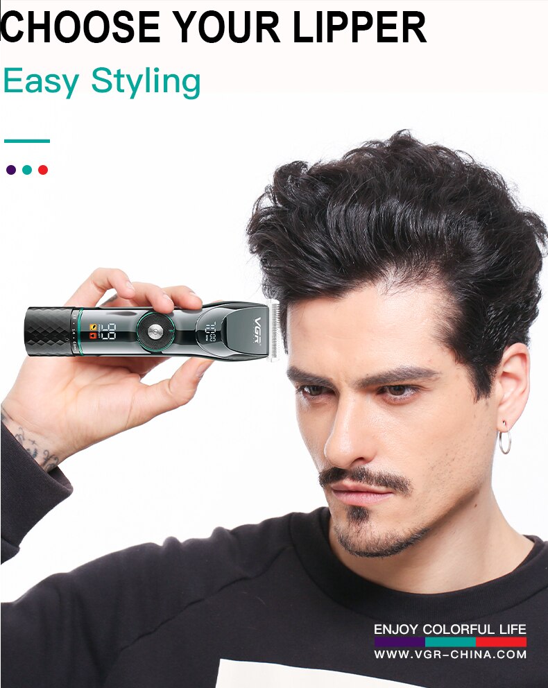 Professional Cordless 15 Speed Adjustable Hair Trimmer For Men Beard Hair Clipper Electric Hair Cutting Machine Barber Shop Kit