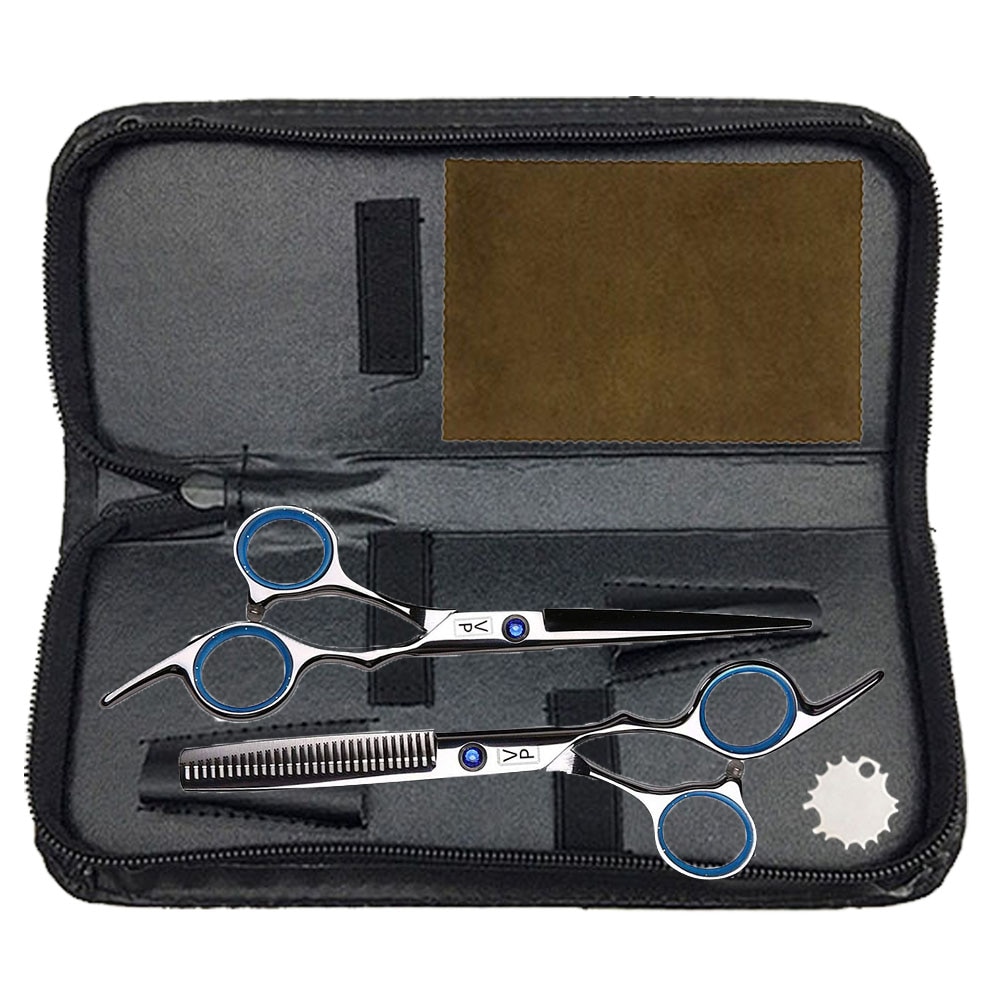 Professional Hairdressing Haircut Scissors 6 Inch 440C Barber Shop Hairdresser's Cutting Thinning Tools High Quality Salon Set Professional Hairdressing Haircut Scissors 6 Inch 440C Barber Shop Hairdresser's Cutting Thinning Tools High Quality Salon Set