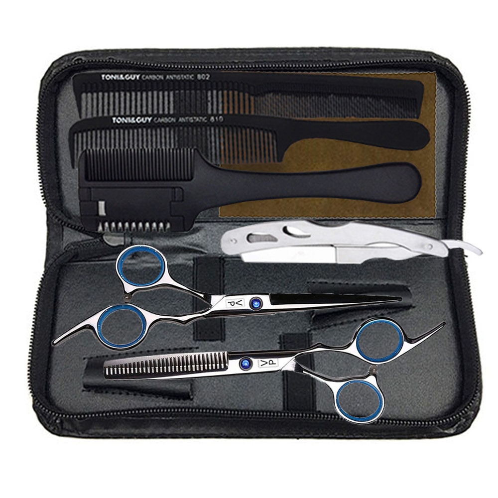 Professional Hairdressing Haircut Scissors 6 Inch 440C Barber Shop Hairdresser's Cutting Thinning Tools High Quality Salon Set Professional Hairdressing Haircut Scissors 6 Inch 440C Barber Shop Hairdresser's Cutting Thinning Tools High Quality Salon Set