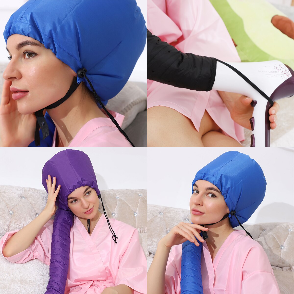 Hot Design Portable Soft Hair Perm Dryer Nursing Cap Heating Warm Air Drying Treatment Caps Women Home Hairdressing Tool Supply