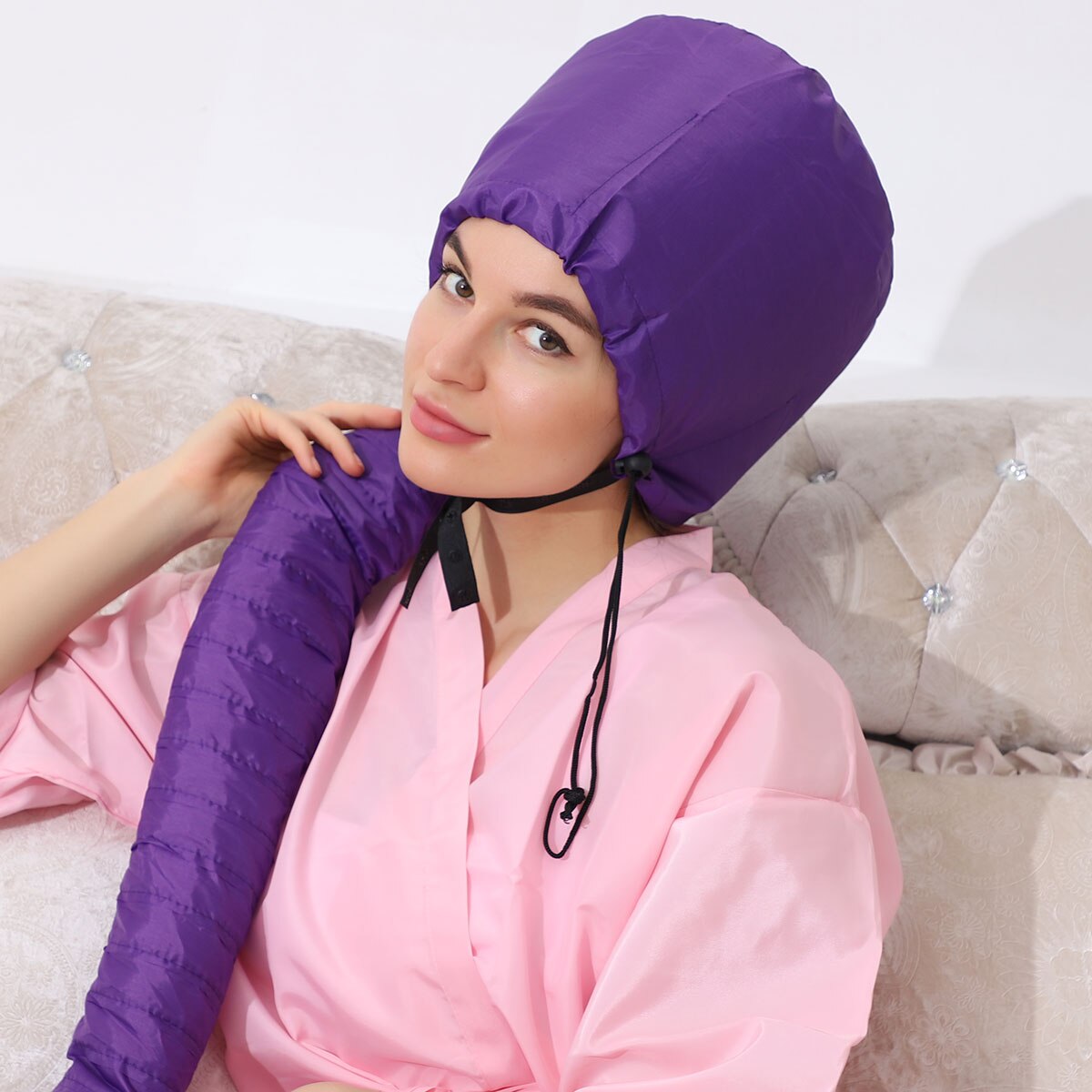Hot Design Portable Soft Hair Perm Dryer Nursing Cap Heating Warm Air Drying Treatment Caps Women Home Hairdressing Tool Supply