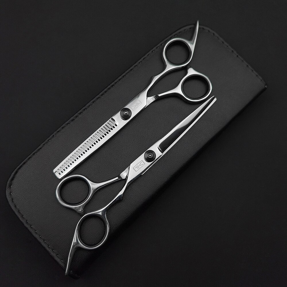 6.0" Hair Scissors Professional Hairdressing Scissors Set Barber Scissors Thinning Shears Hair Cutting Tool Hairdresser Scissors