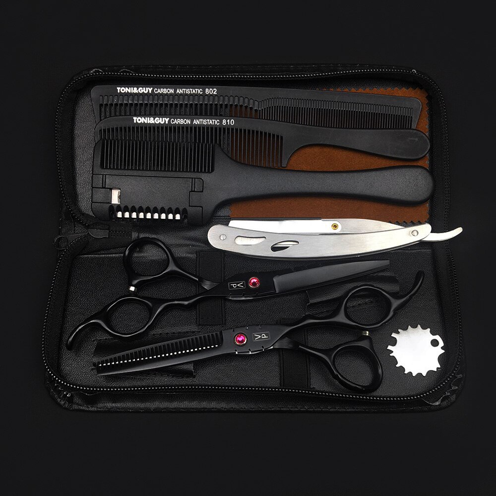 6.0" Hair Scissors Professional Hairdressing Scissors Set Barber Scissors Thinning Shears Hair Cutting Tool Hairdresser Scissors