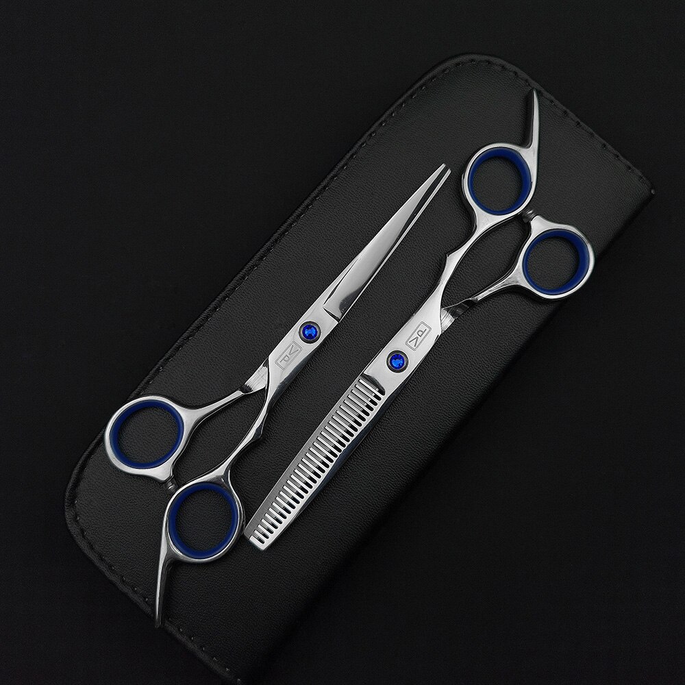 6.0" Hair Scissors Professional Hairdressing Scissors Set Barber Scissors Thinning Shears Hair Cutting Tool Hairdresser Scissors