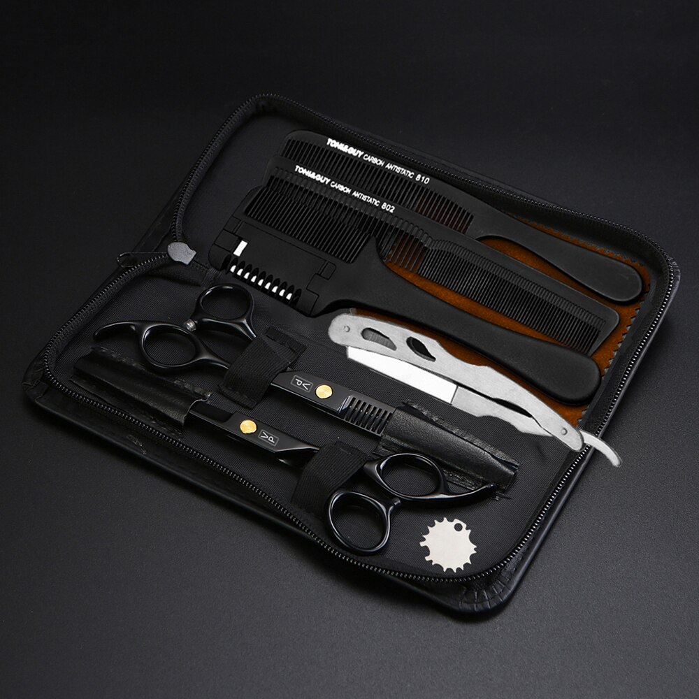 6.0" Hair Scissors Professional Hairdressing Scissors Set Barber Scissors Thinning Shears Hair Cutting Tool Hairdresser Scissors