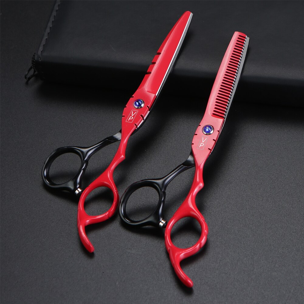 6.0" Hair Scissors Professional Hairdressing Scissors Set Barber Scissors Thinning Shears Hair Cutting Tool Hairdresser Scissors