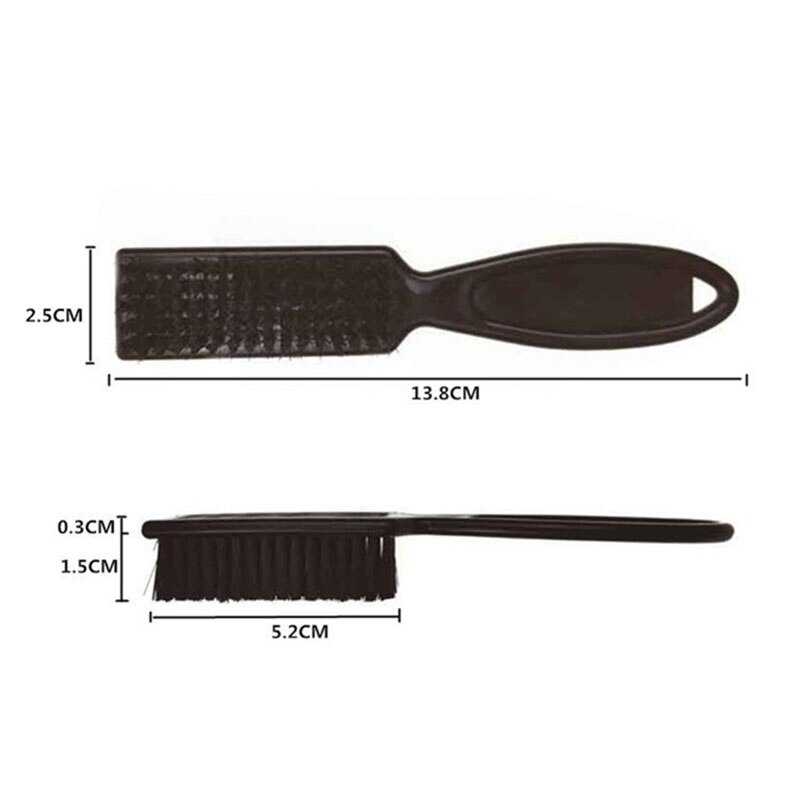 Fade Brush Hair Comb Scissors Cleaning Brush Barber Shop Skin Plastic Handle Hairdressing Soft Cleaning Brush Hair Styling Tools