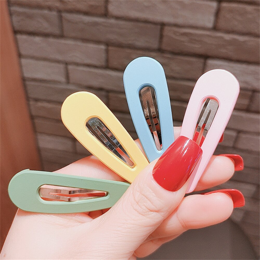6Pcs/Set Hairgrip Candy Color Matte Hair Clip Rabbit Ears Oval Triangle Hairpins Women Girls Hair Accessories Geometric Barrette 6Pcs/Set Hairgrip Candy Color Matte Hair Clip Rabbit Ears Oval Triangle Hairpins Women Girls Hair Accessories Geometric Barrette