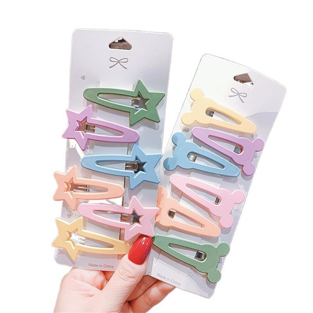 6Pcs/Set Hairgrip Candy Color Matte Hair Clip Rabbit Ears Oval Triangle Hairpins Women Girls Hair Accessories Geometric Barrette 6Pcs/Set Hairgrip Candy Color Matte Hair Clip Rabbit Ears Oval Triangle Hairpins Women Girls Hair Accessories Geometric Barrette