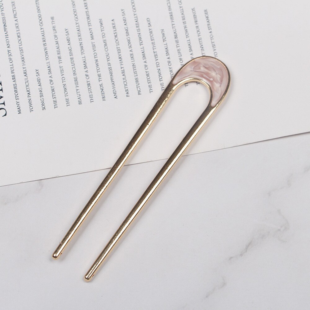 Japan Minimalist Hairpin Alloy Metal Conch Shell Hair Sticks for Women Headwear Girl Hair Tools Bun Maker Hair Accessories
