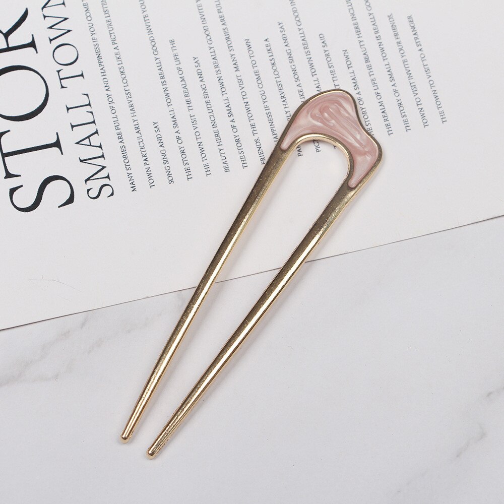 Japan Minimalist Hairpin Alloy Metal Conch Shell Hair Sticks for Women Headwear Girl Hair Tools Bun Maker Hair Accessories