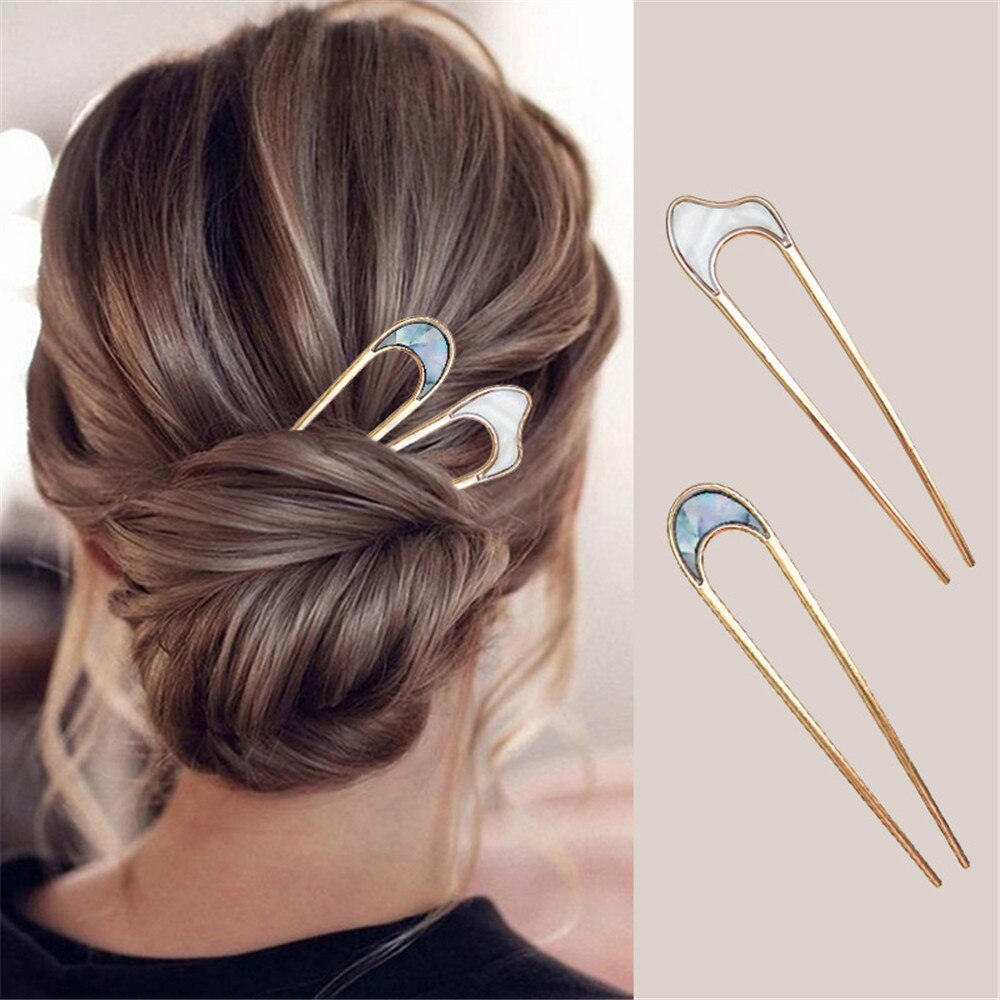 Japan Minimalist Hairpin Alloy Metal Conch Shell Hair Sticks for Women Headwear Girl Hair Tools Bun Maker Hair Accessories Japan Minimalist Hairpin Alloy Metal Conch Shell Hair Sticks for Women Headwear Girl Hair Tools Bun Maker Hair Accessories