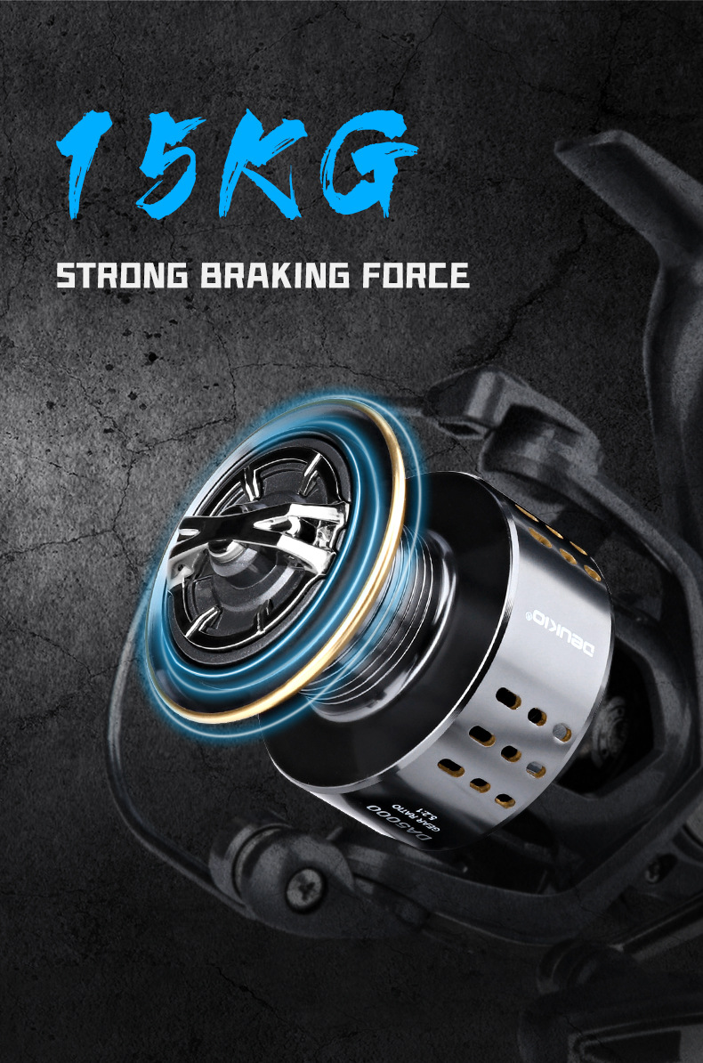 2022 Newest Spinning Fishing Reel 2000 - 7000 Ultralight Max Drag 15kg 5.2:1 Surfcasting Spinning Reel Saltwater Jigging Reels