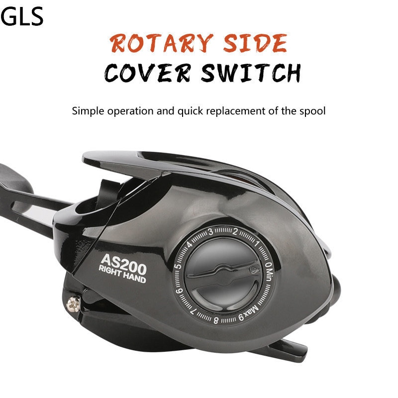 GLS Lightweight Spool 6.3:1 Gear Ratio Baitcasting Fishing Wheel Baitcasting Reel 8kg Max Drag Saltwater High Speed Fishing Reel GLS Lightweight Spool 6.3:1 Gear Ratio Baitcasting Fishing Wheel Baitcasting Reel 8kg Max Drag Saltwater High Speed Fishing Reel
