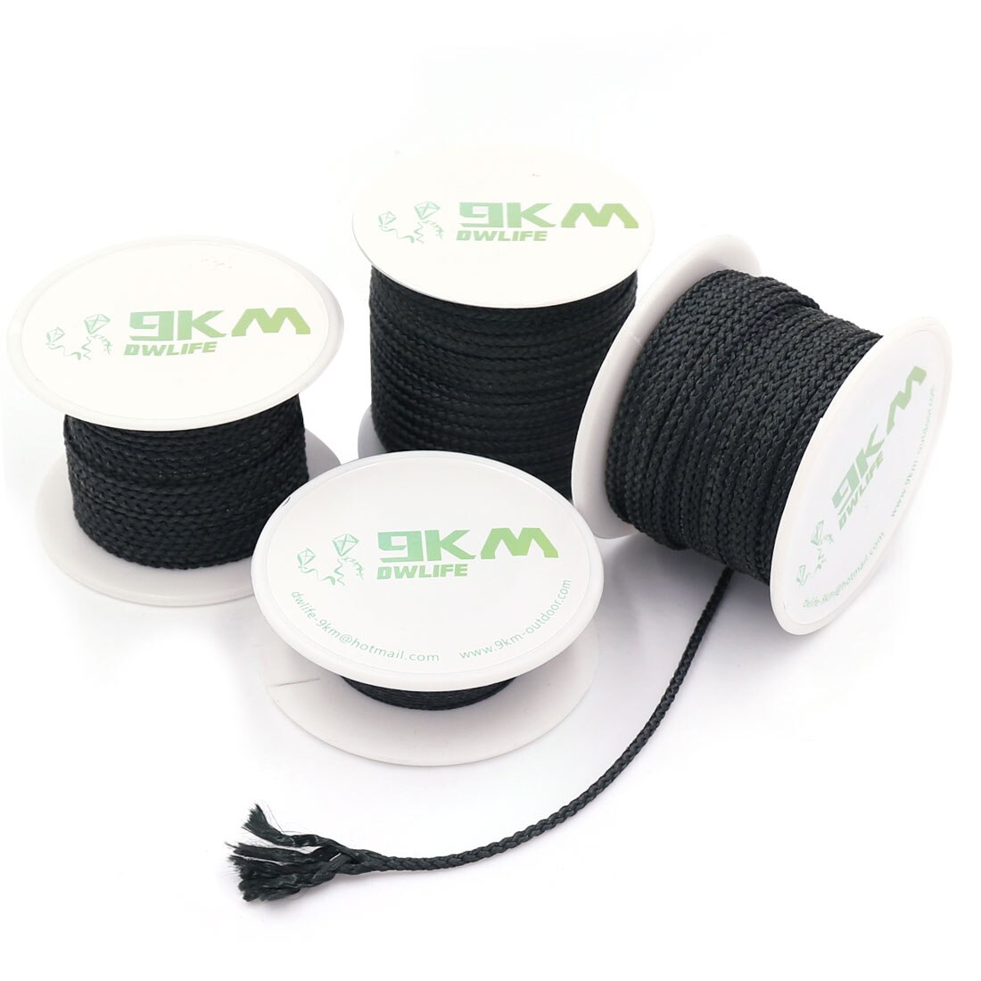 50Lbs-2000Lbs Black Kevlar Line Braided Fishing Assist Line High Tensile Strength Tactical Rope KiteRefractory Backpacking Cord