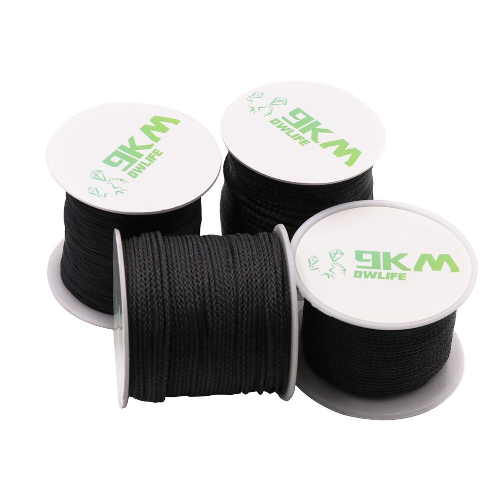 50Lbs-2000Lbs Black Kevlar Line Braided Fishing Assist Line High Tensile Strength Tactical Rope KiteRefractory Backpacking Cord