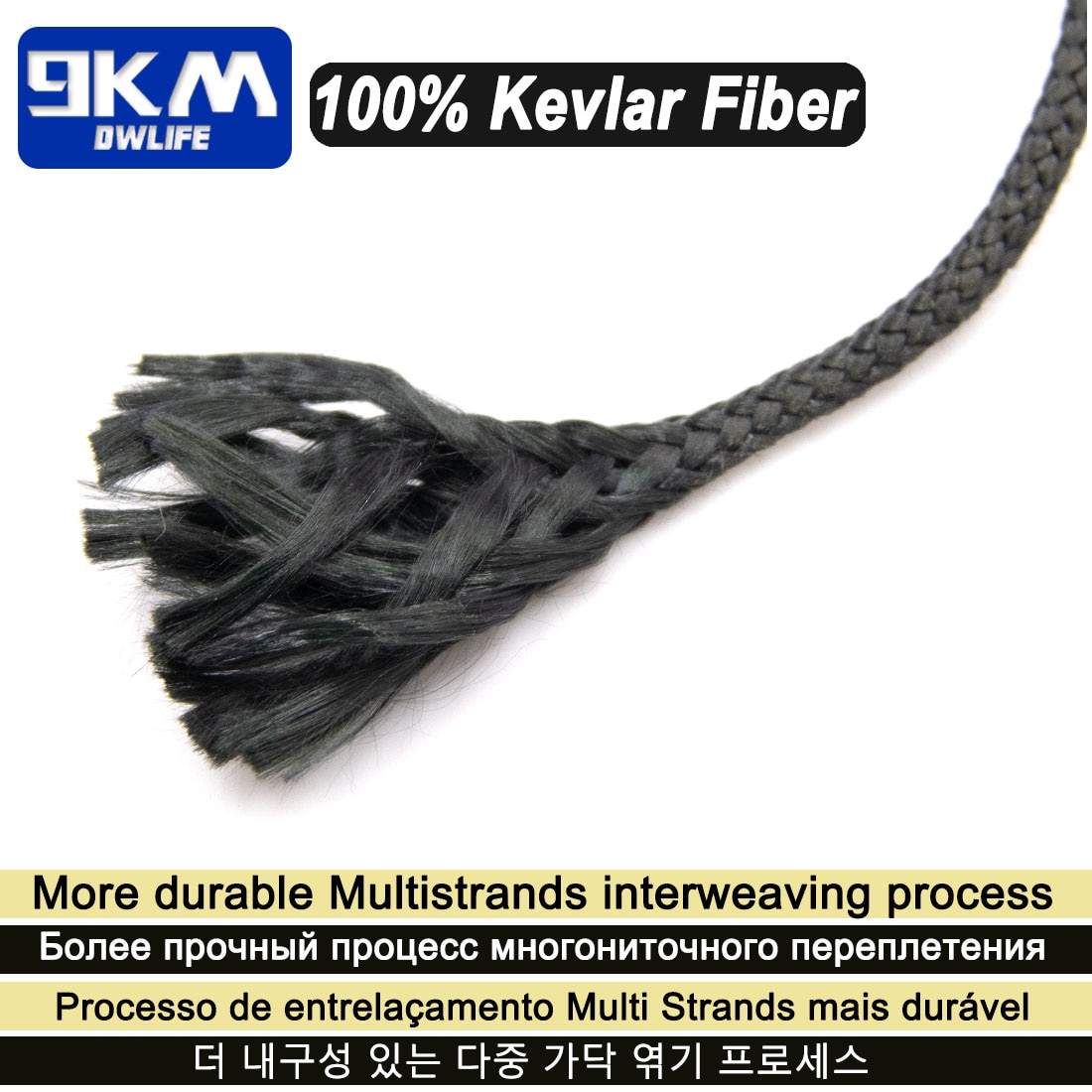 50Lbs-2000Lbs Black Kevlar Line Braided Fishing Assist Line High Tensile Strength Tactical Rope KiteRefractory Backpacking Cord 50Lbs-2000Lbs Black Kevlar Line Braided Fishing Assist Line High Tensile Strength Tactical Rope KiteRefractory Backpacking Cord