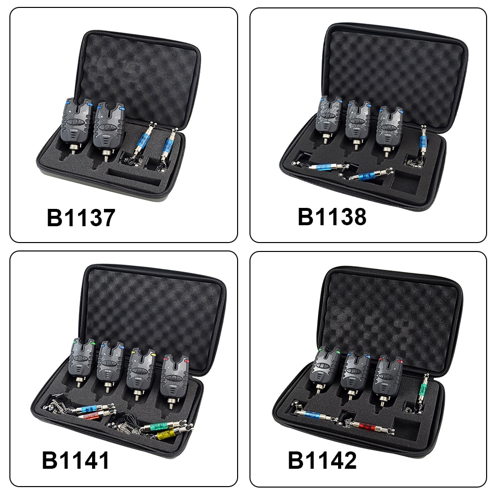 3 Carp Fishing Bite Alarm and Swinger Set Water Resistant Blue LED Fishing Swingers Fish Bite Indicator 3 Carp Fishing Bite Alarm and Swinger Set Water Resistant Blue LED Fishing Swingers Fish Bite Indicator