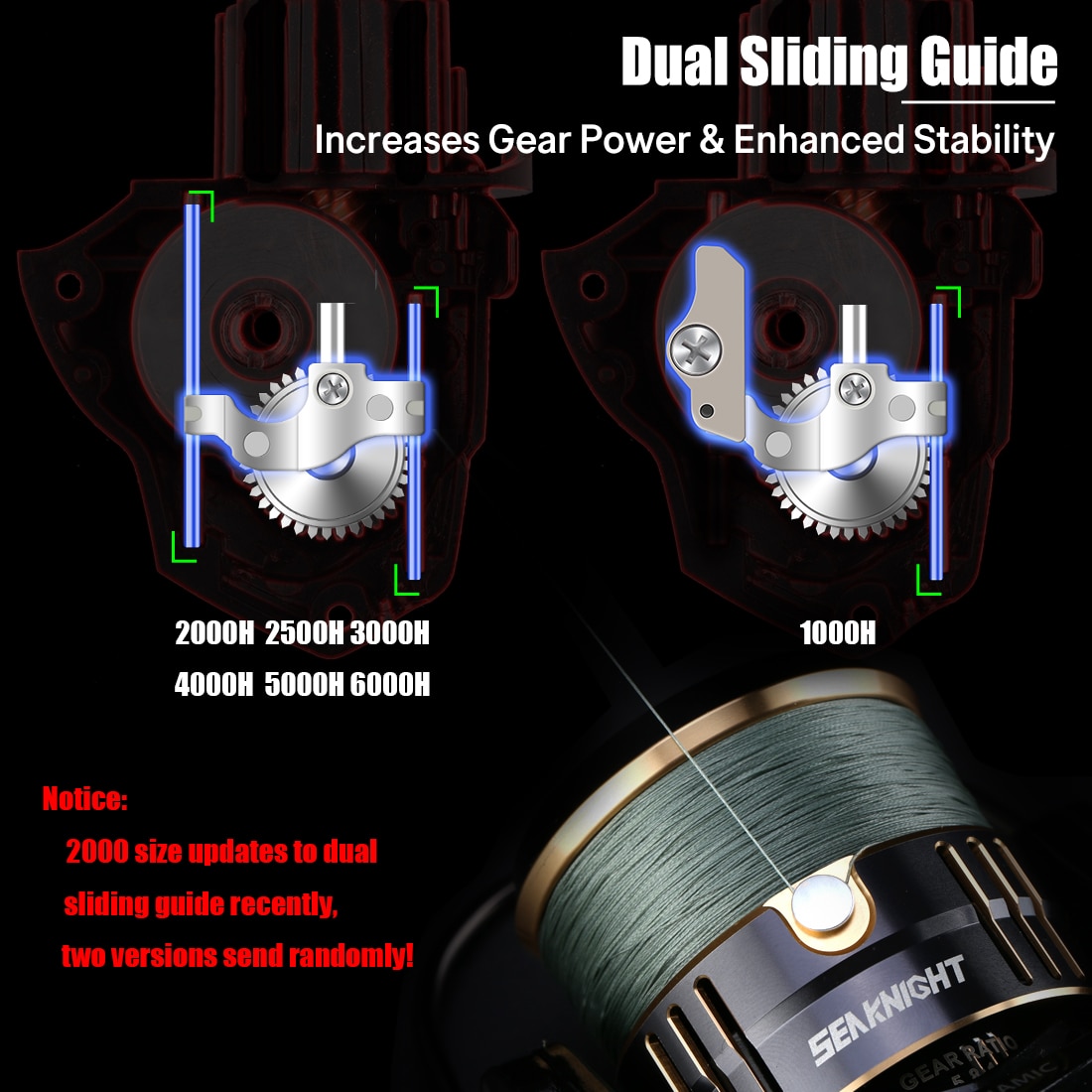 SeaKnight Brand TREANT III Series 5.0:1 5.8:1 Fishing Reels 1000-6000 MAX Drag 28lb Power Spinning Reels Dual Bearing System SeaKnight Brand TREANT III Series 5.0:1 5.8:1 Fishing Reels 1000-6000 MAX Drag 28lb Power Spinning Reels Dual Bearing System