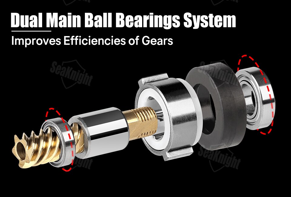 SeaKnight Brand TREANT III Series 5.0:1 5.8:1 Fishing Reels 1000-6000 MAX Drag 28lb Power Spinning Reels Dual Bearing System