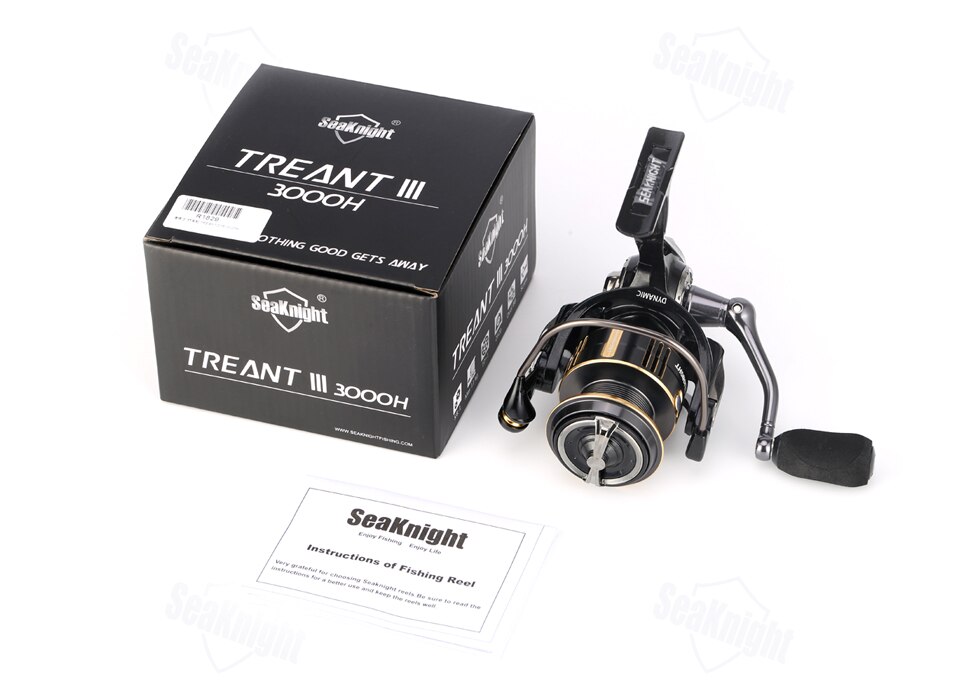 SeaKnight Brand TREANT III Series 5.0:1 5.8:1 Fishing Reels 1000-6000 MAX Drag 28lb Power Spinning Reels Dual Bearing System