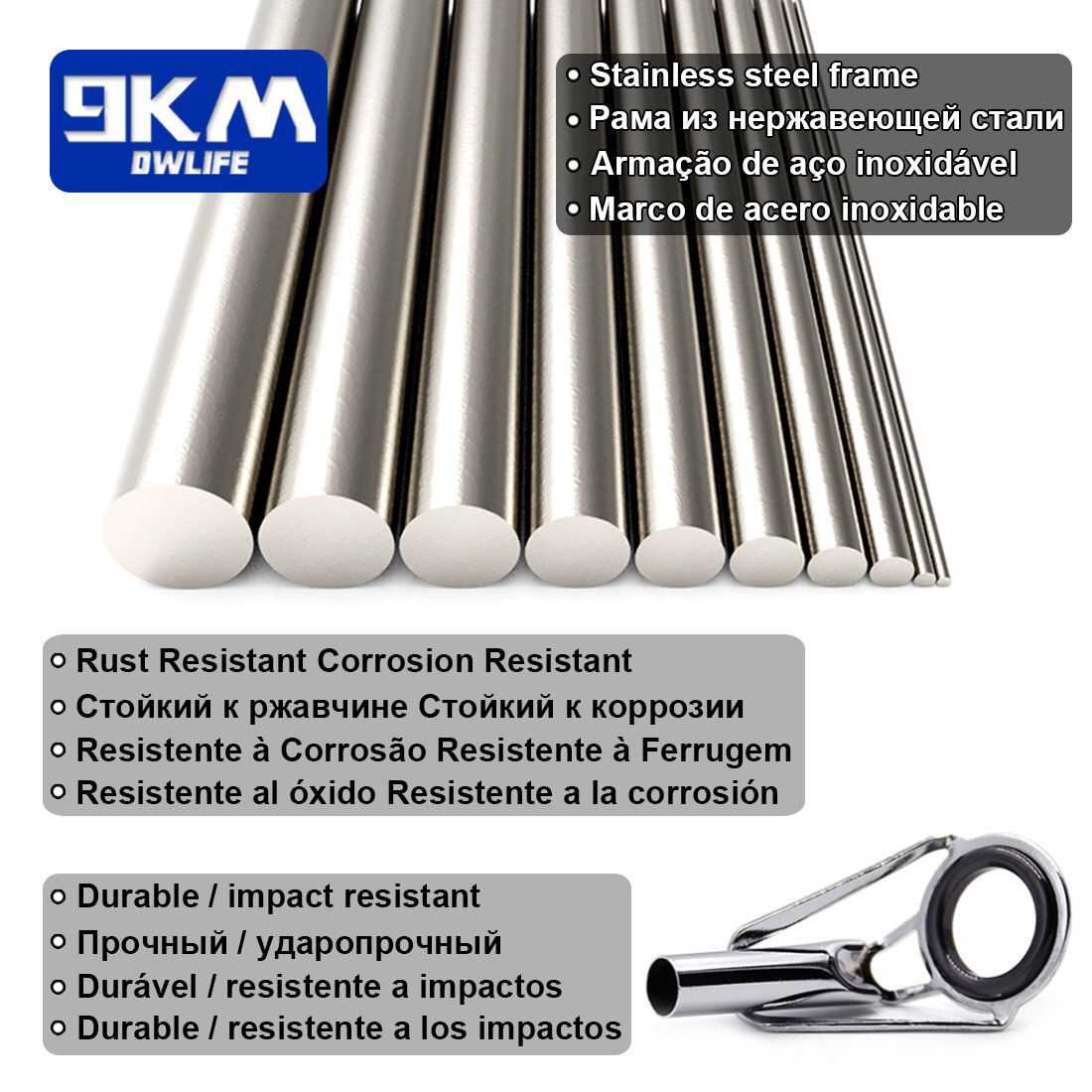 Fishing Rod Guide Tip Repair Kit Set 24~230Pcs Rod Building Guide Stainless Steel Ceramic Ring Saltwater Freshwater Fishing Box Fishing Rod Guide Tip Repair Kit Set 24~230Pcs Rod Building Guide Stainless Steel Ceramic Ring Saltwater Freshwater Fishing Box