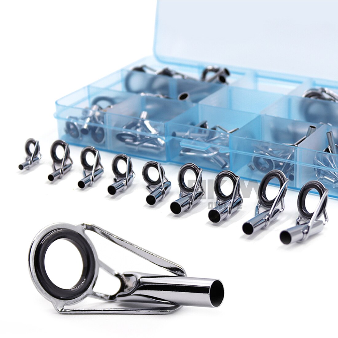 Fishing Rod Guide Tip Repair Kit Set 24~230Pcs Rod Building Guide Stainless Steel Ceramic Ring Saltwater Freshwater Fishing Box Fishing Rod Guide Tip Repair Kit Set 24~230Pcs Rod Building Guide Stainless Steel Ceramic Ring Saltwater Freshwater Fishing Box