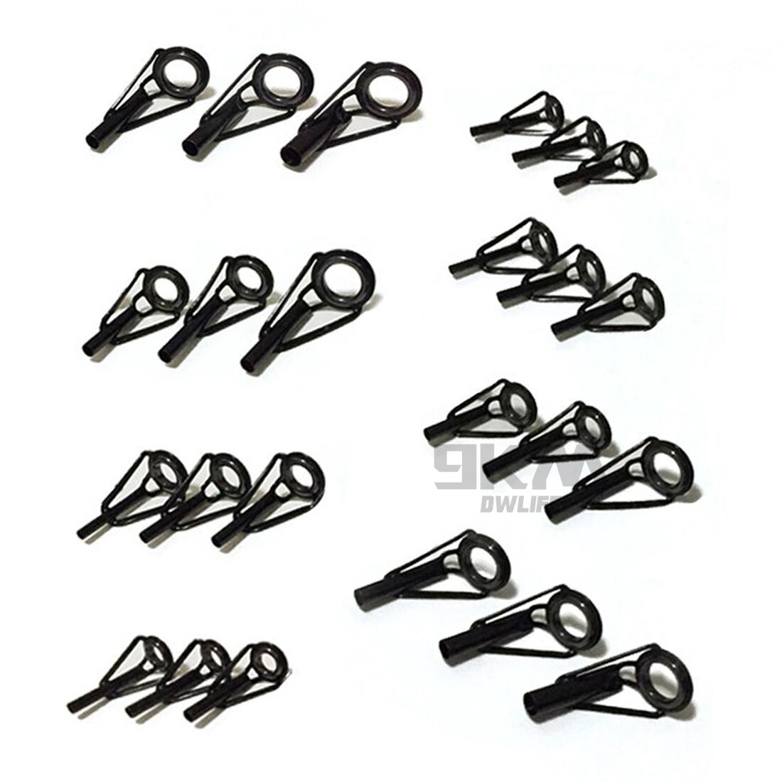 Fishing Rod Guide Tip Repair Kit Set 24~230Pcs Rod Building Guide Stainless Steel Ceramic Ring Saltwater Freshwater Fishing Box