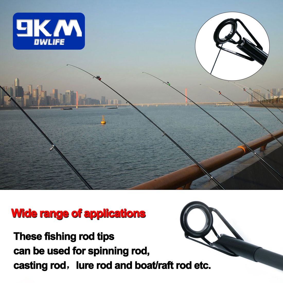 Fishing Rod Guide Tip Repair Kit Set 24~230Pcs Rod Building Guide Stainless Steel Ceramic Ring Saltwater Freshwater Fishing Box Fishing Rod Guide Tip Repair Kit Set 24~230Pcs Rod Building Guide Stainless Steel Ceramic Ring Saltwater Freshwater Fishing Box