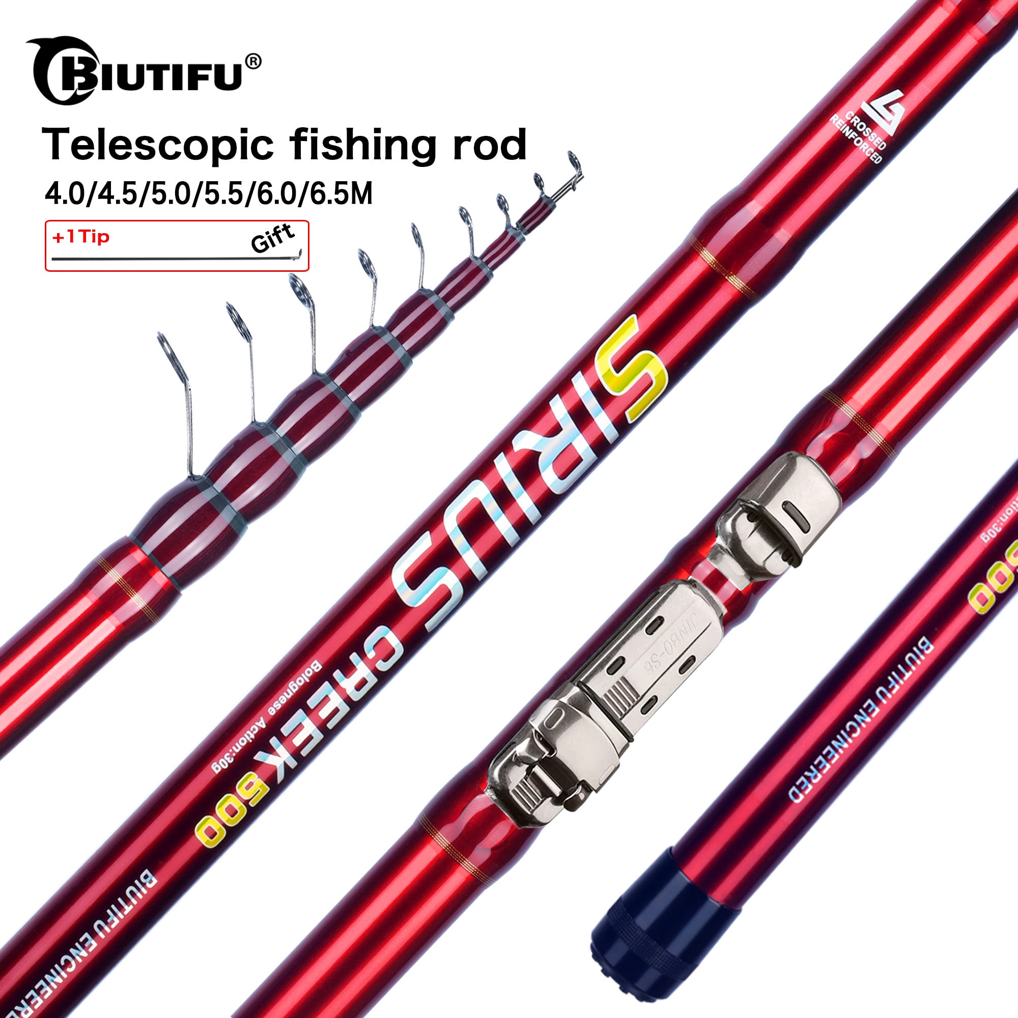 BIUTIFU Telescopic Fishing Rod 4/4.5/5/5.5/6/6.5m T800 Carbon Travel UltraLight Spinning Float Outdoor 30g Trout Bolognese Pole BIUTIFU Telescopic Fishing Rod 4/4.5/5/5.5/6/6.5m T800 Carbon Travel UltraLight Spinning Float Outdoor 30g Trout Bolognese Pole
