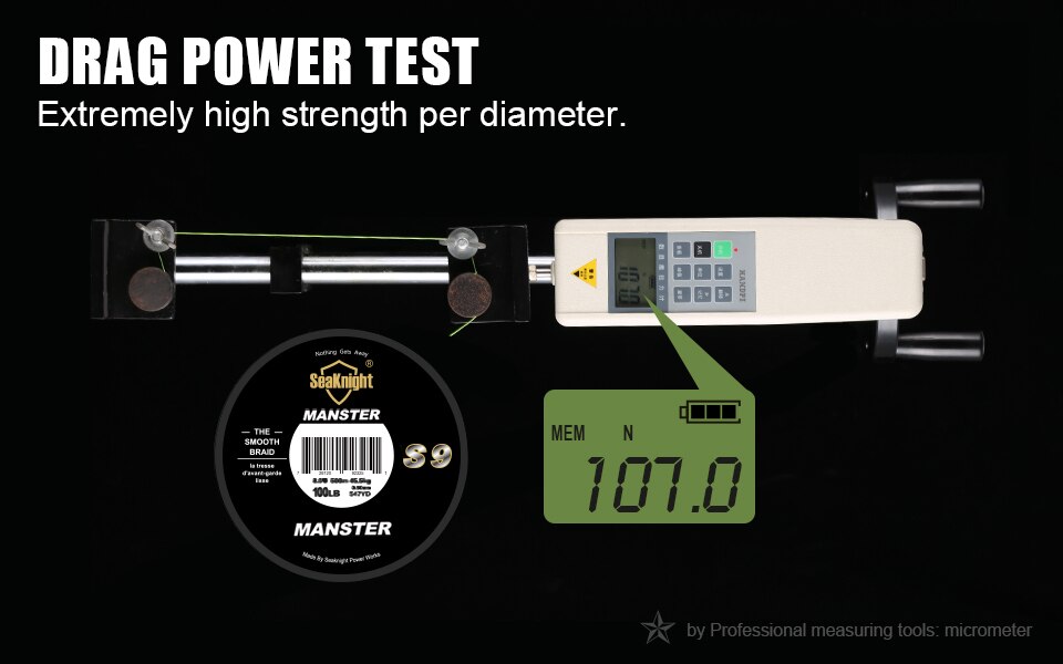 SeaKnight Brand MONSTER/MANSTER W8 Fishing Line 150M 300M 500M 8 Strands Braided Fishing Line Multifilament PE Line 15 -100LB