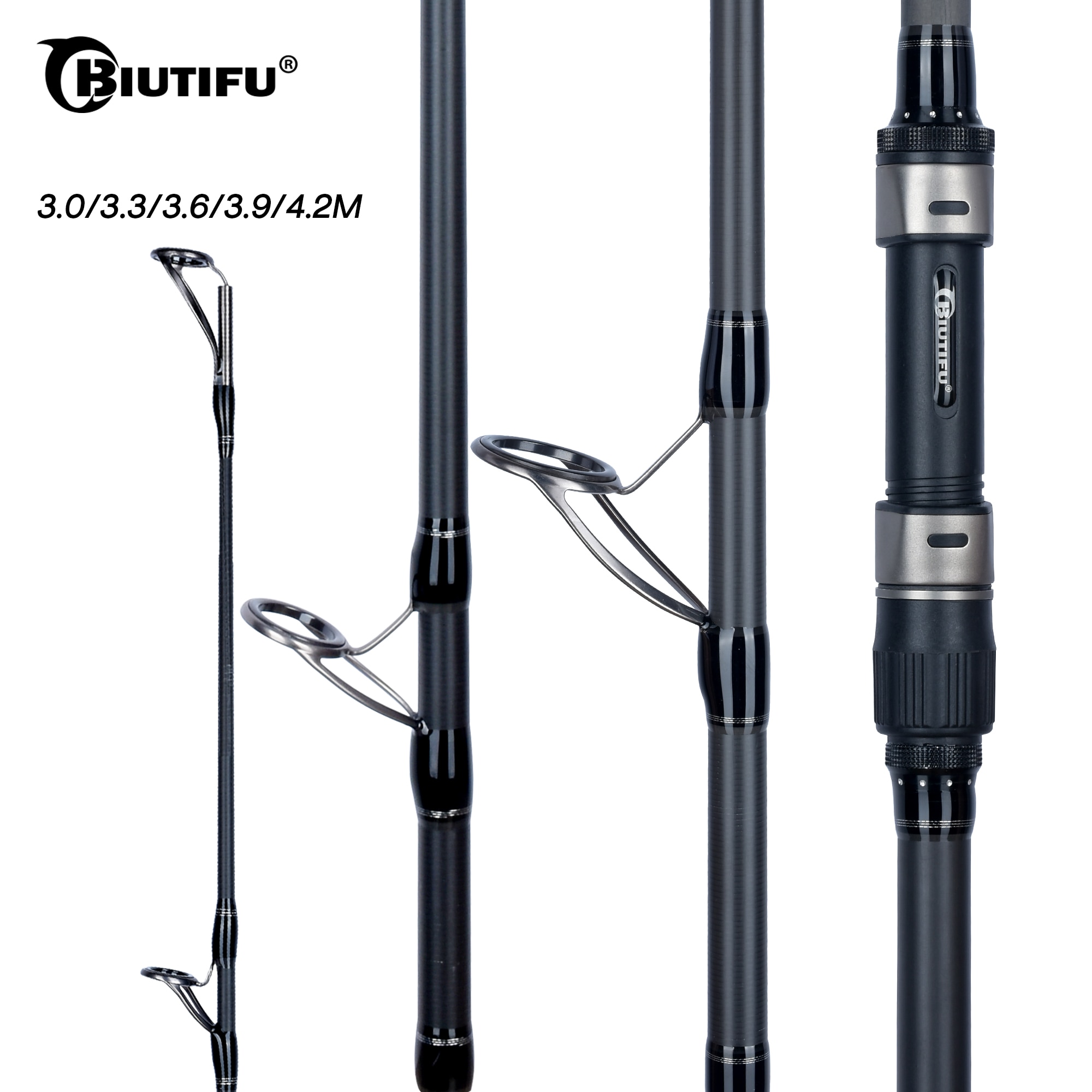 BIUTIFU BIGFISH Carp Fishing Rod 4.2/3.9/3.6/3.0m T800 Carbon Fibre 3.5lb Throwing 40-200g Travel Surfcasting Spinning Hard Pole BIUTIFU BIGFISH Carp Fishing Rod 4.2/3.9/3.6/3.0m T800 Carbon Fibre 3.5lb Throwing 40-200g Travel Surfcasting Spinning Hard Pole