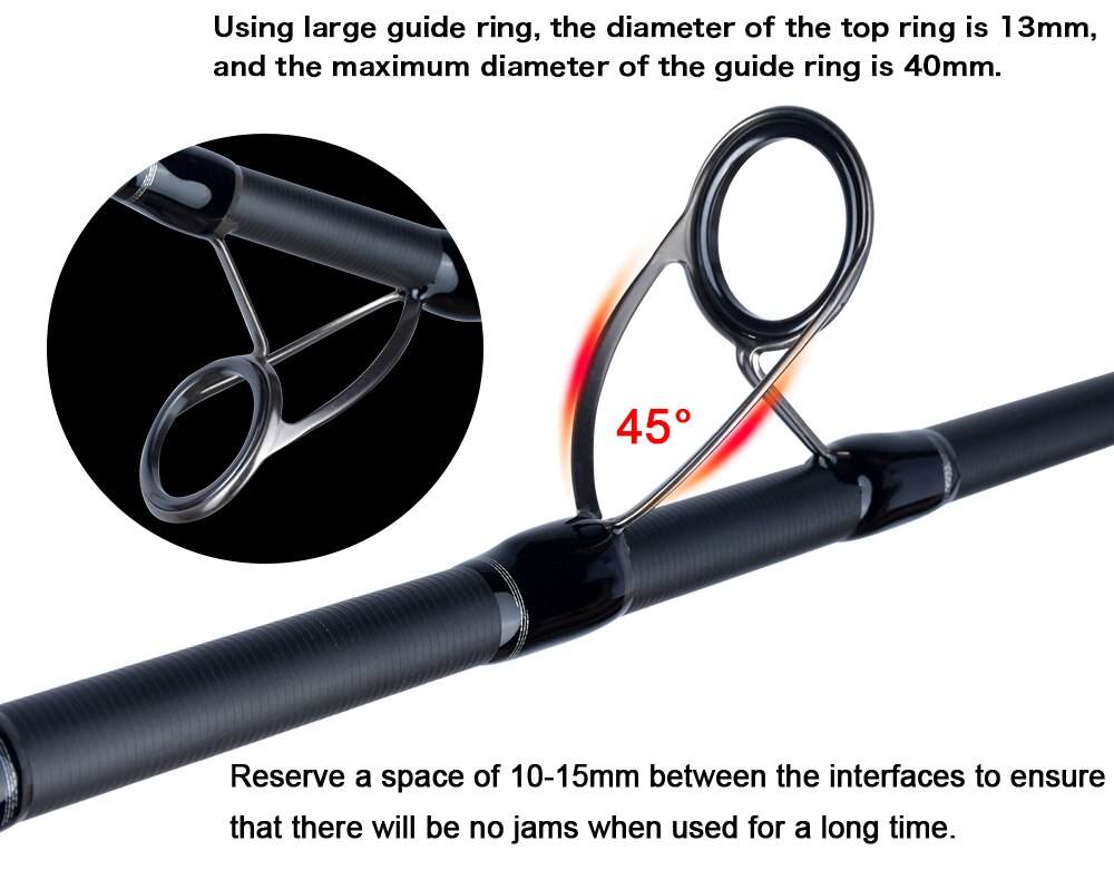 BIUTIFU BIGFISH Carp Fishing Rod 4.2/3.9/3.6/3.0m T800 Carbon Fibre 3.5lb Throwing 40-200g Travel Surfcasting Spinning Hard Pole