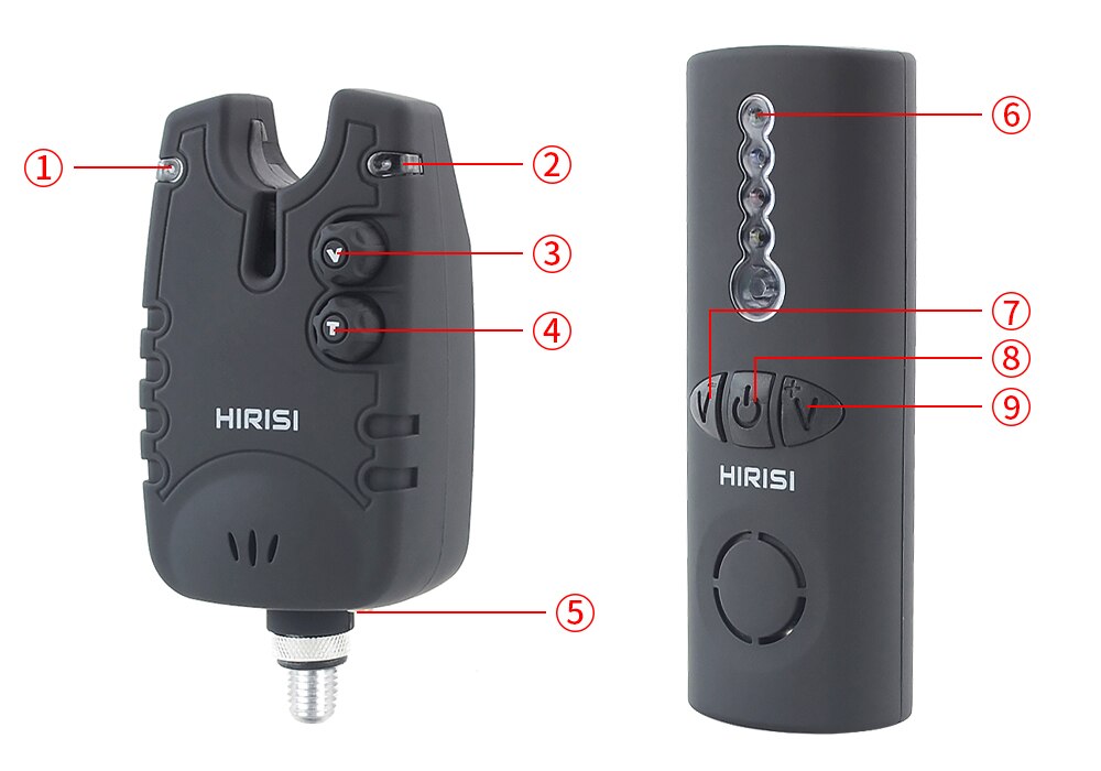 Wireless Carp Fishing Alarm Set 1+4  Waterproof Fishing Alarm Indicator SQ-4 Bite Indicator