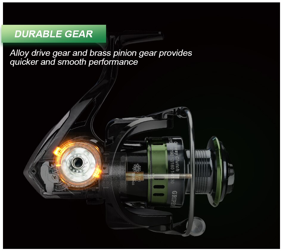 MEREDITH GRIPEN Series Stainless Steel Bearing  Spinning Fishing Reel 16KG Max Washer Drag For Sea Fishing Carp Fishing