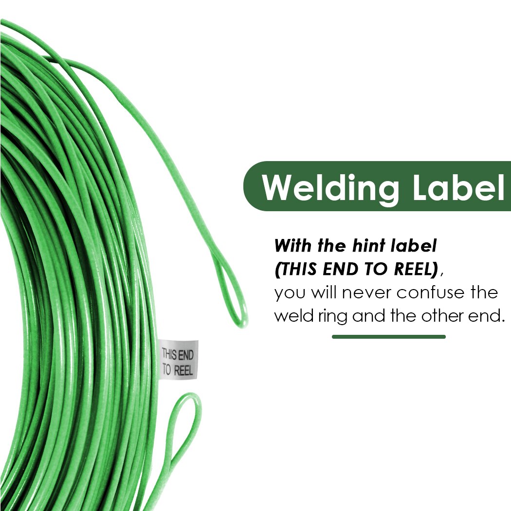 SF 100FT WF3F—WF8F Weight Forwad Floating FLy line Fly Fishing Line Fluo Front Welded Loop