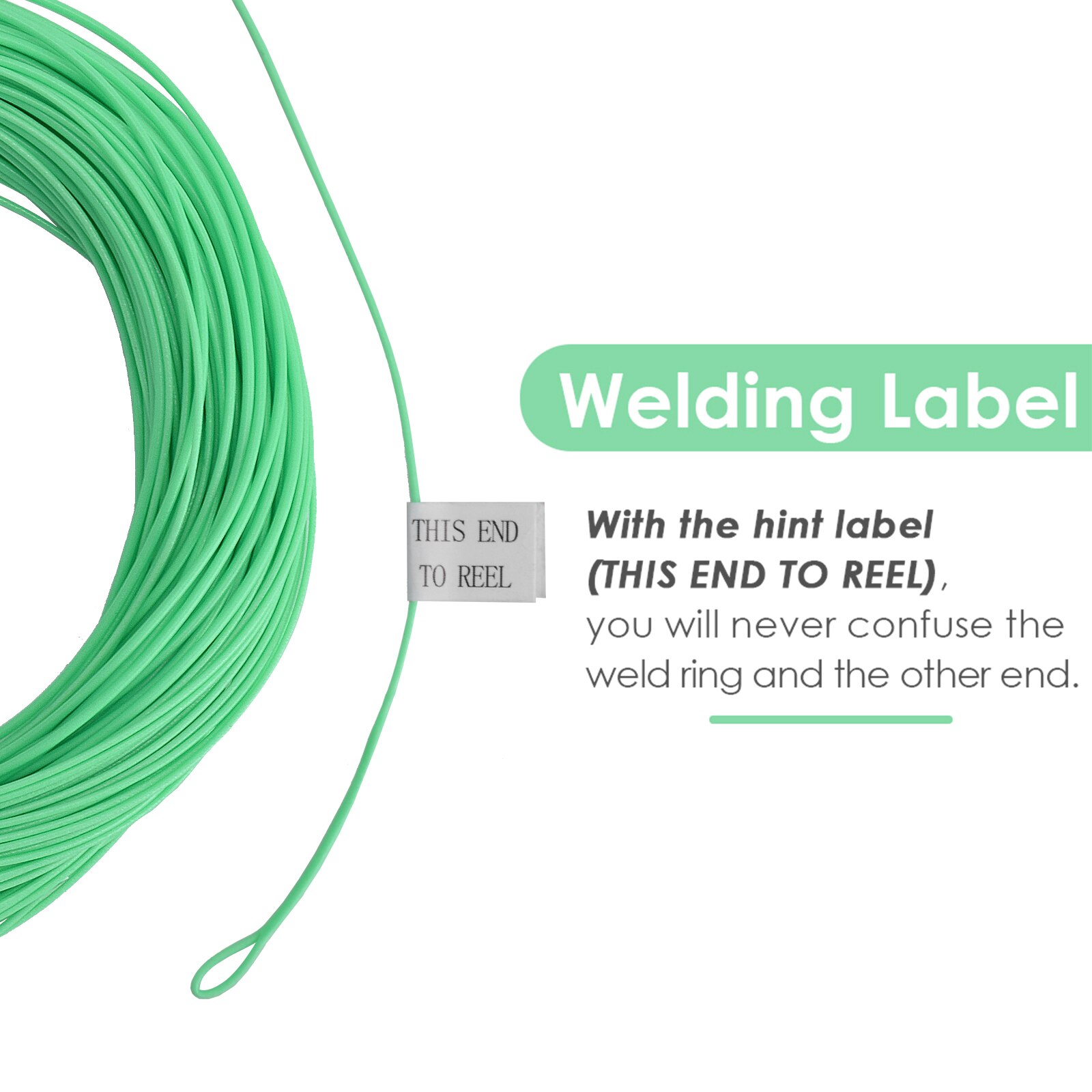 SF 100FT WF3F—WF8F Weight Forwad Floating FLy line Fly Fishing Line Fluo Front Welded Loop