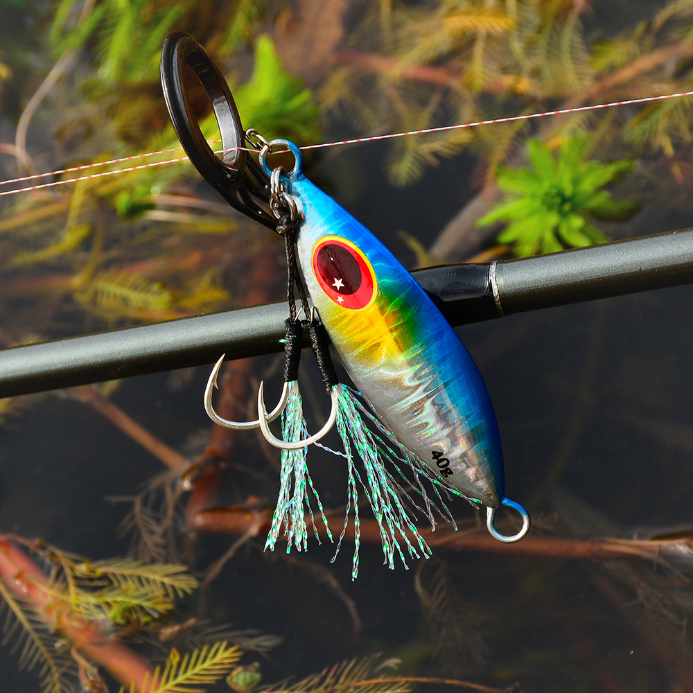 10 Pcs/Set Metal Hard Jig Lure Artificial Bait Shore Slow Jigging Super Bass Fishing Tackle 10g 20g 30g 40g 60g Supply Wholesale