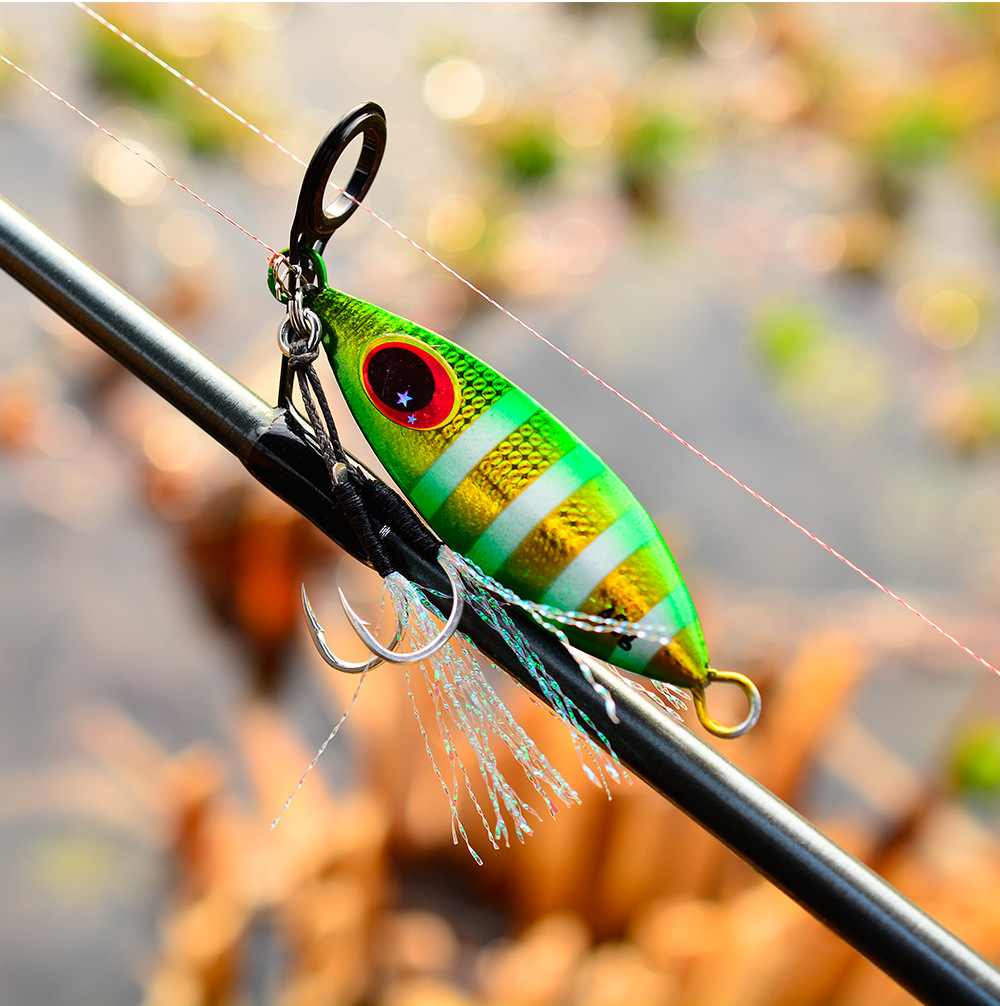 10 Pcs/Set Metal Hard Jig Lure Artificial Bait Shore Slow Jigging Super Bass Fishing Tackle 10g 20g 30g 40g 60g Supply Wholesale